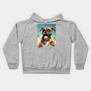 boxer dog Kids Hoodie